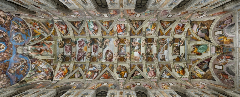 Sistine Chapel Ceiling by artist Michelangelo Buonarotti
